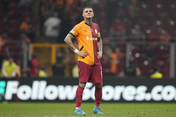 Mauro Icardi v drese tureckého Galatasaray Istanbul.