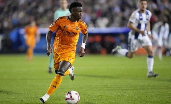 Brazílsky krídelník Vinicius Junior v drese Realu Madrid.