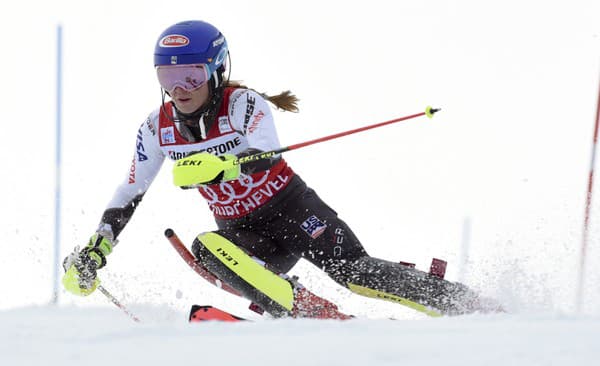 Americká lyžiarka Mikaela Shiffrinová.