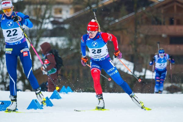 Na snímke slovenská biatlonistka Paulína Bátovská počas pretekov s hromadným štartom