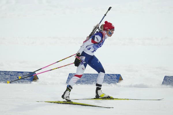 Na snímke česká biatlonová reprezentantka Tereza Voborníková.