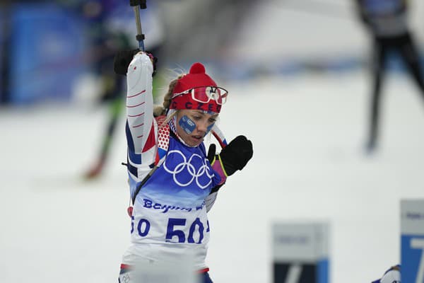 Na snímke česká biatlonová reprezentantka Tereza Voborníková.