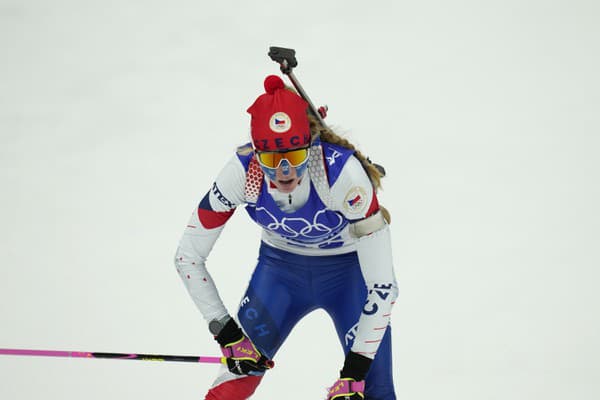 Na snímke česká biatlonová reprezentantka Tereza Voborníková.