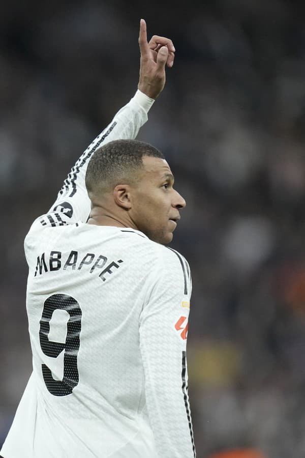 Hviezdny futbalista Realu Madrid Kylian Mbappé.