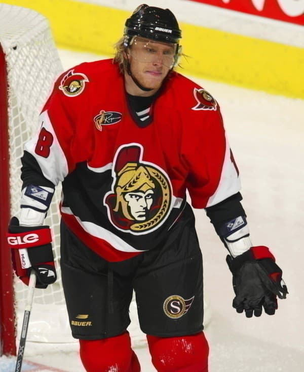 Marián Hossa v drese Ottawa Senators 1997 - 2005.