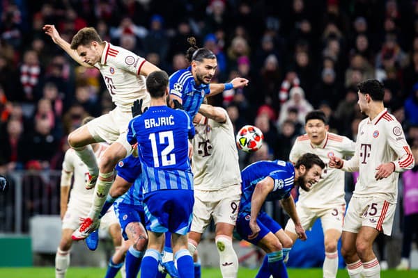 Momentka zo zápasu Bayern Mníchov - ŠK Slovan Bratislava. 