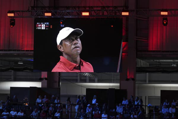 Tiger Woods počas januárového turnaja v Palm Beach Gardens.