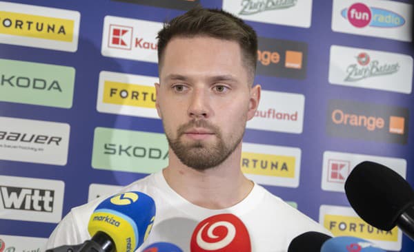 Na snímke slovenský hokejový reprezentant Alex Tamáši 