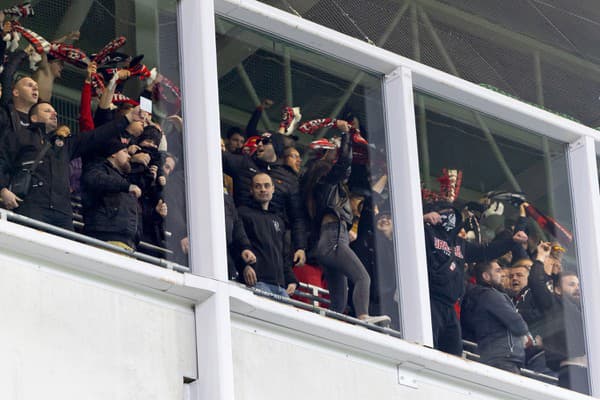 Fanúšikovia na derby Slovan - Trnava