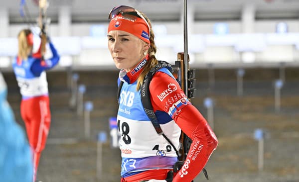 Na snímke slovenská biatlonistka Anastasia Kuzminová