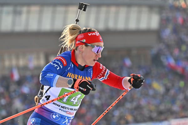 Na snímke slovenská biatlonistka Paulína Bátovská Fialková na trati štafety žien na 4x6 km v rámci 7. kola Svetového pohára v Novom Meste na Morave. 