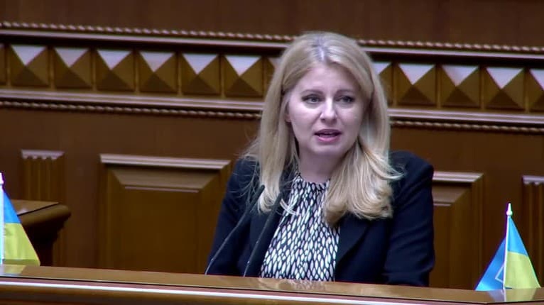 Silný príhovor Čaputovej v ukrajinskom parlamente: Putinovi nejde o kúsok Donbasu či Krym