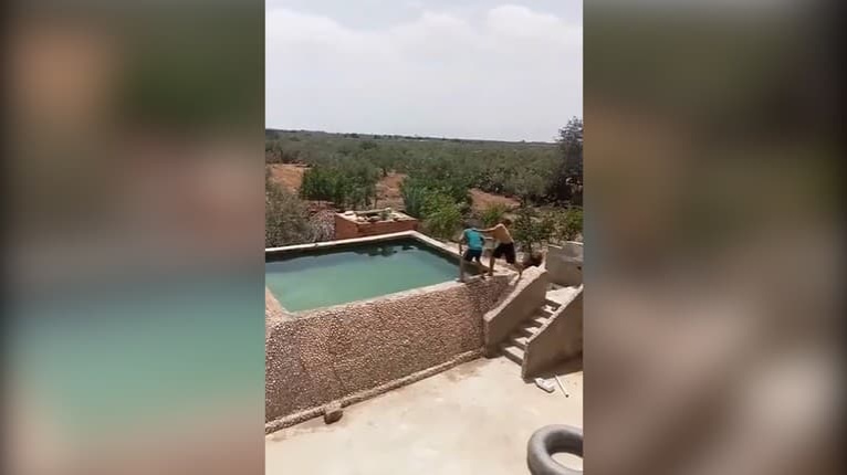 Muž simuloval topenie sa v bazéne, jeho pes mu išiel na pomoc: Krásne, ako zareagoval