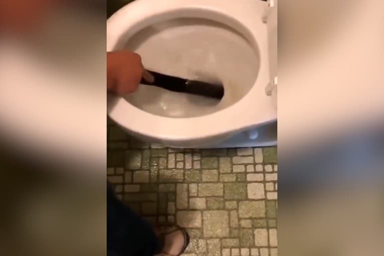 Vo videu ožíva najhoršia nočná mora: Muž si potreboval odskočiť, hrozné, čo naňho striehlo v záchode!