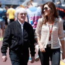 Bernie Ecclestone s manželkou Fabianou Flosi