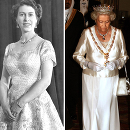 Pozrite si rebríček fascinujúcich outfitov nezabudnuteľnej britskej kráľovnej Alžbety. 
