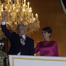 Mexický prezident Andres Manuel Lopez Obrador s manželkou Beatriz Gutierrez