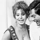 Sophia Loren a Marcello Mastroianni.vo filme Včera, dnes a zajtra.
