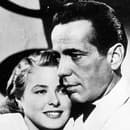 Humphrey Bogart a Ingrid Bergman vo filme Casablanca 1942.