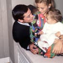 Alain Delon s manželkou Nathalie a synom Anthonym.