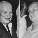 Chruščov s manželkou Ninou