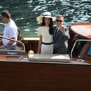 Amal a George Clooney po civilnom svadobnom obrade v Benátkach