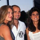 Brooke Shields, Andre Agassi a Gabriela Sabatini
