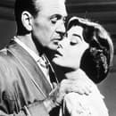 Gary Cooper s nežnou kráskou, Audrey Hepburn.
