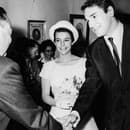 Robert Hossein počas svadby s Caroline Eliacheff