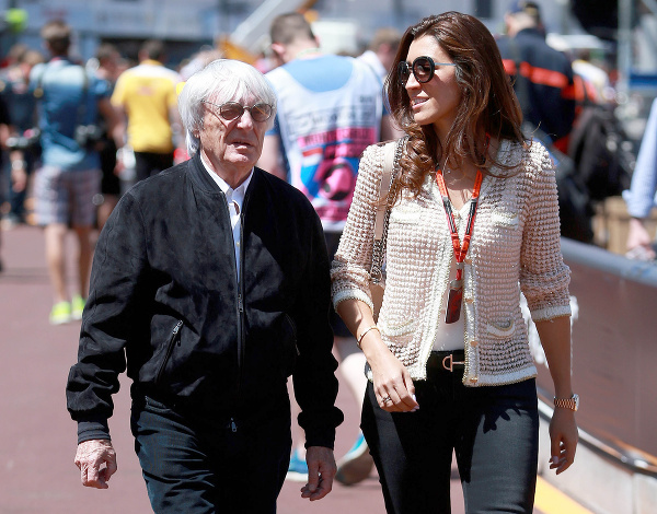 Bernie Ecclestone s manželkou Fabianou Flosi