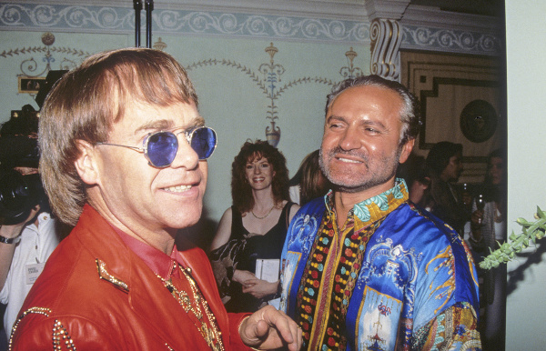 Gianni Versace a Elton John