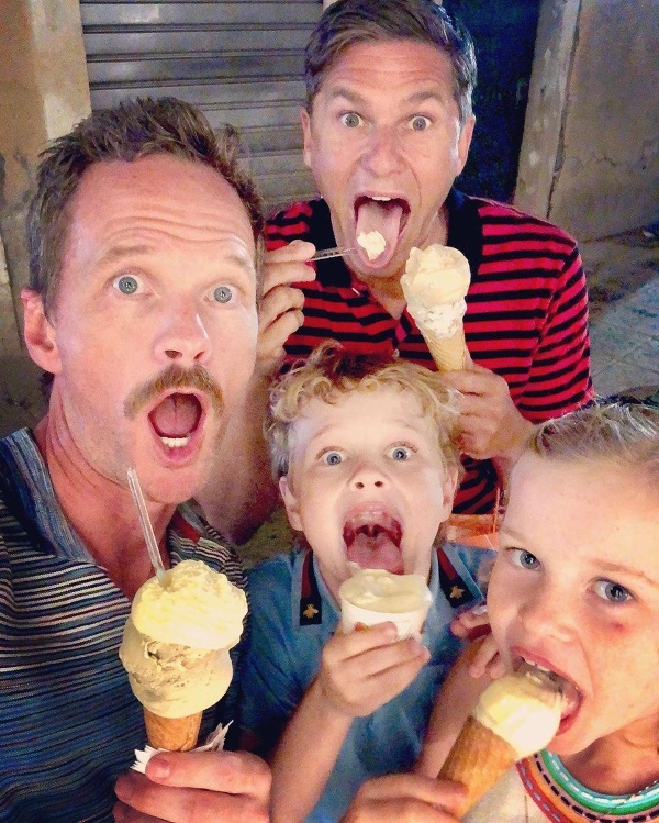 Neil Patrick Harris s rodinou