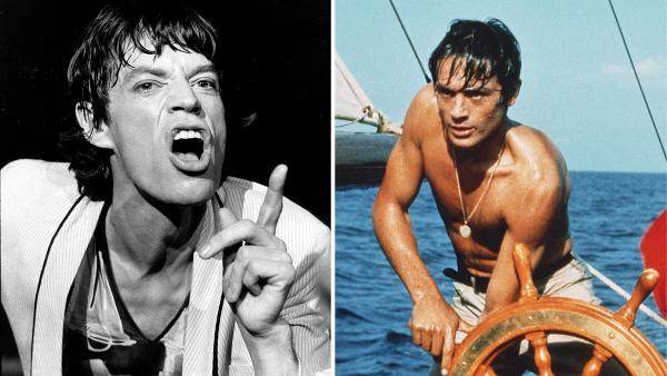 Mick Jagger, Alain Delon