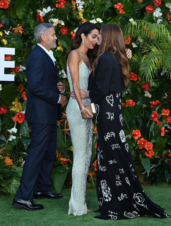 George Clooney, Amal a Julia Roberts