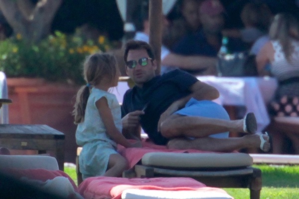 Roger Federer s rodinou 