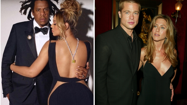Beyoncé, Jay-Z, Brad Pitt a Jennifer Aniston