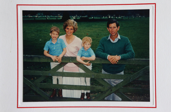 Princezná Diana s rodinou