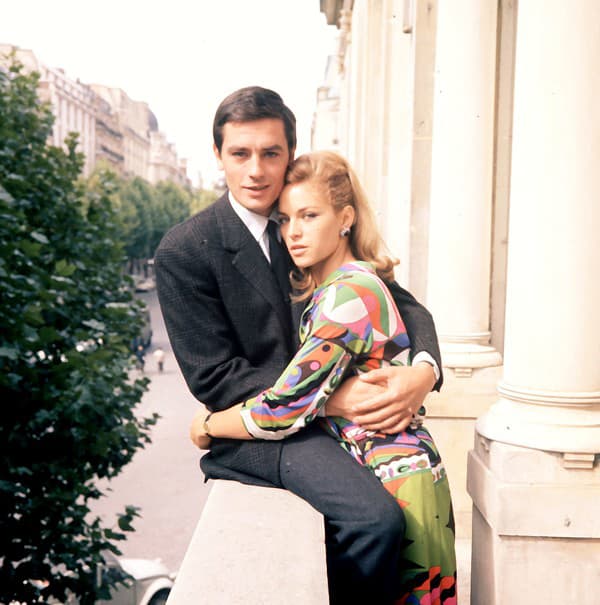 Alain Delon so svojou láskou Nathalie