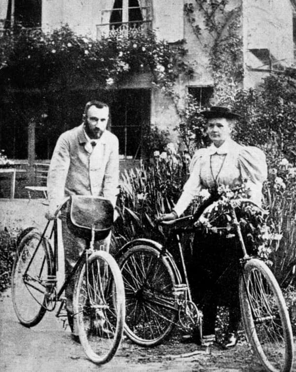 Marie Curie s manželom