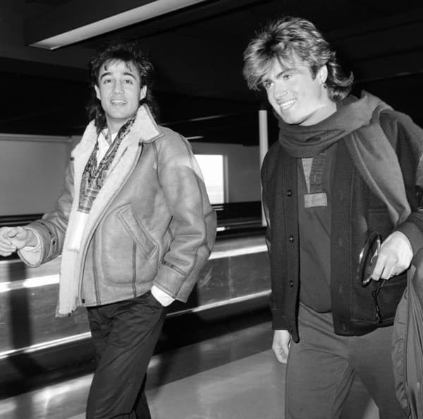  George Michael a Andrew Ridgeley, členovia skupiny Wham. 
