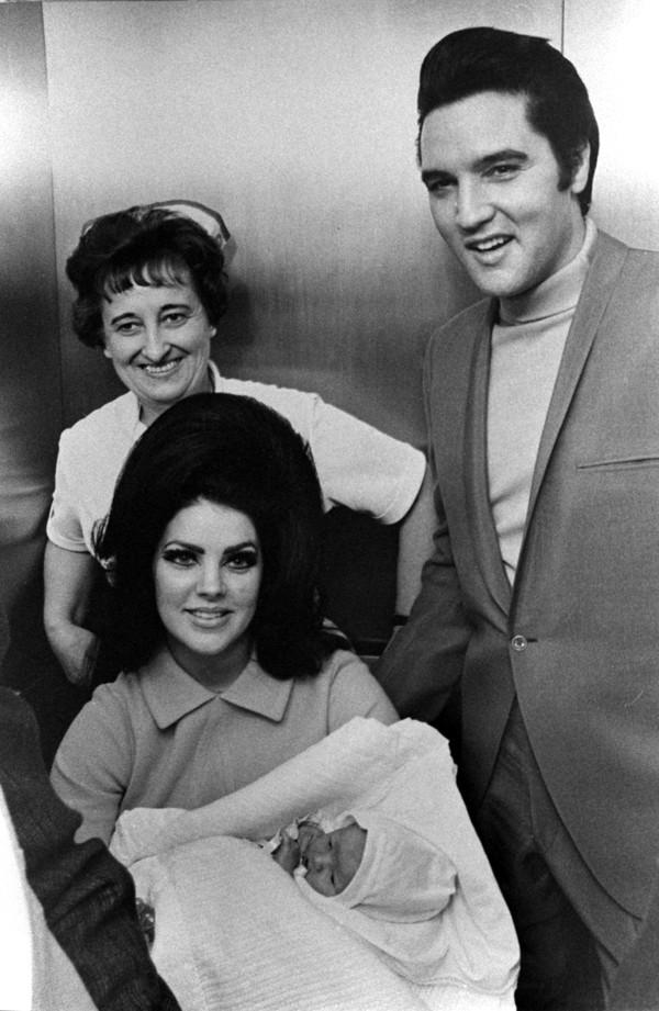 Presleyovci s dcérou Lisou Marie.