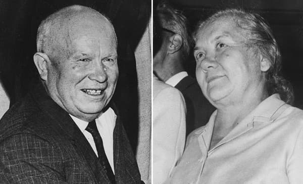 Chruščov s manželkou Ninou