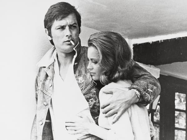 Romy Schneider a Alain Delon.