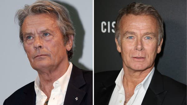 Vľavo: Franck Dubosc, vpravo: Alain Delon