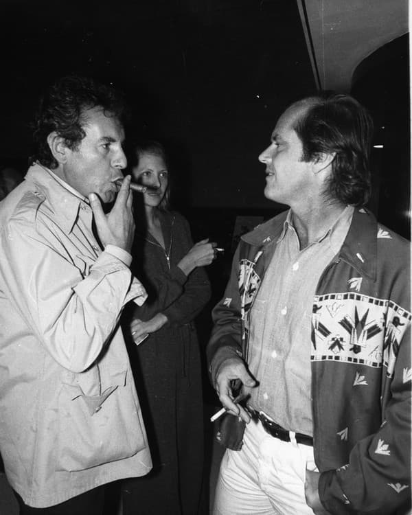 Miloš Forman s filmovou hviezdou Jackom Nicholsonom