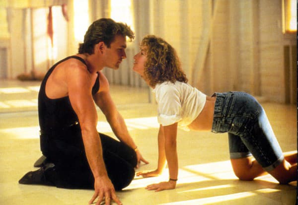 Jennifer Grey a Patrick Swayze  ( Hriešny tanec) 