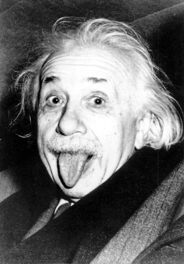Albert Einstein bol povestný svojím humorom.