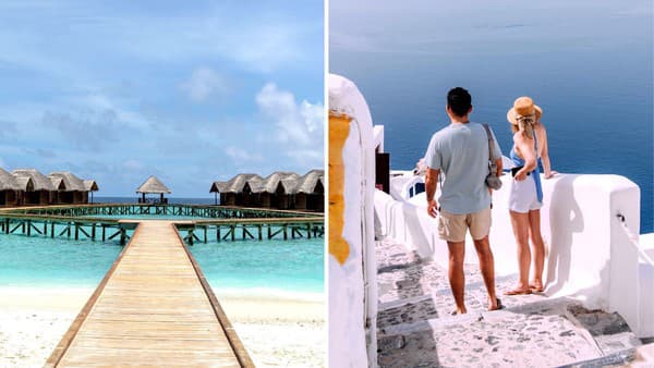 Maldivy a Santorini patria k najromantickejším dovolenkovým destináciám planéty!