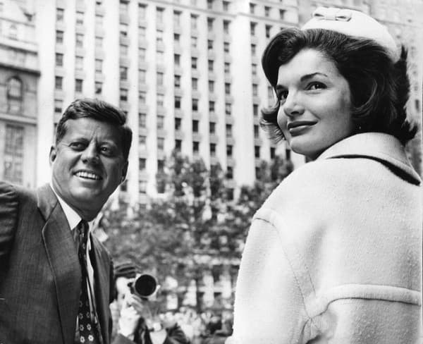 Prezident USA, John Fitzgerald Kennedy so svojou manželkou Jacqueline Kennedy.