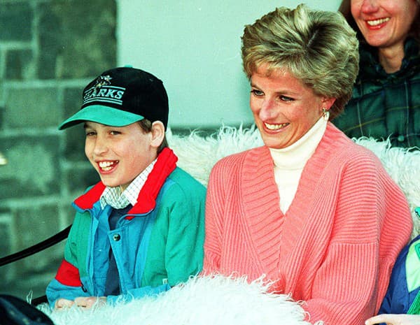 Princezná Diana s Williamom